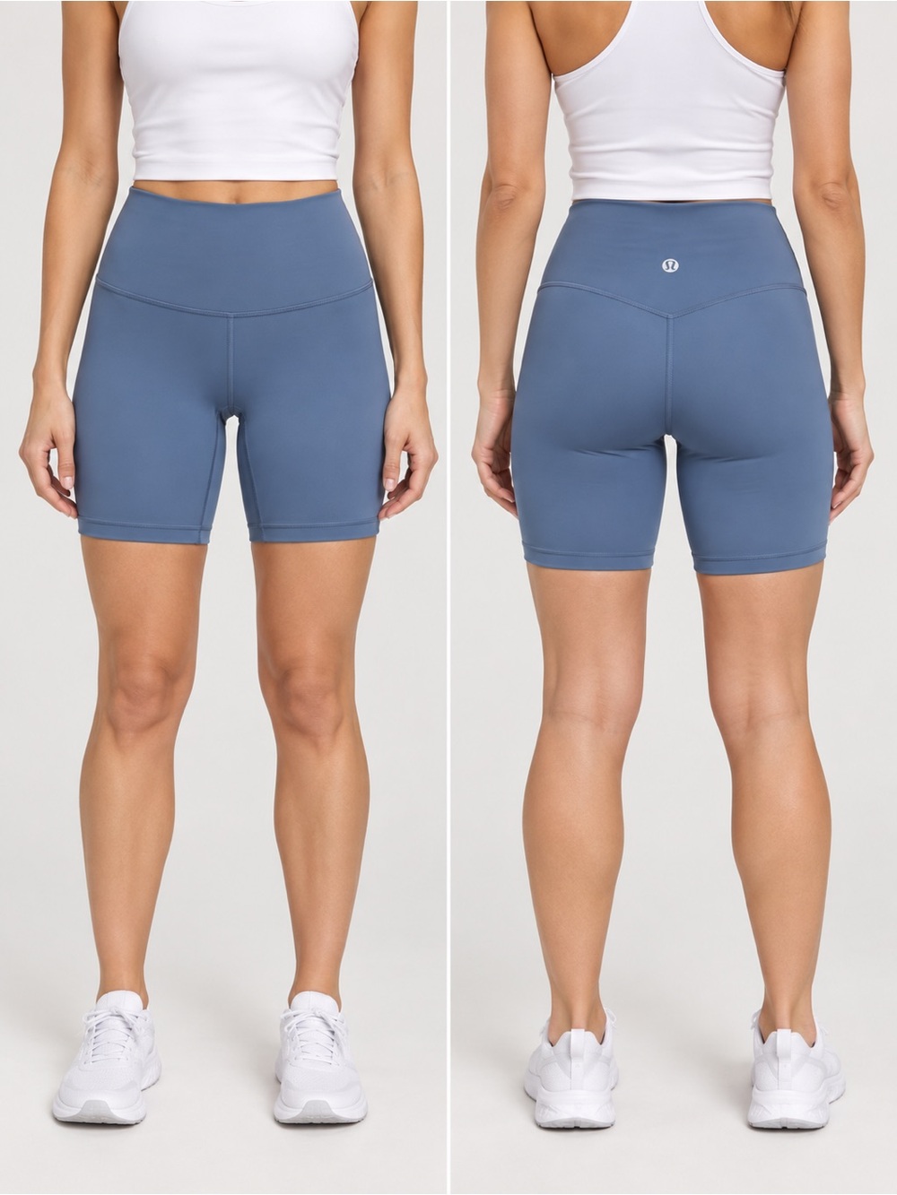 lululemon athletica High-Rise 6" Align Bike Shorts - Slate Blue
